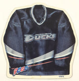 Pogo Anaheim Ducks NHL Ice Hockey Team Jersey Shaped 2 1/2" x 2 1/2" Thin Rubber Fridge Magnet