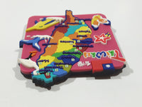 Taiwan 3D 2 5/8" x 3 1/4" Thick Rubber Fridge Magnet