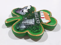 Ireland Shamrock Shaped 3" x 3 1/8" 3D Resin Fridge Magnet