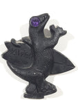 Coco Joe's Hawaii Godzilla Lizard with Surfboard and Purple Eye 2 1/8" x 2 3/8" 3D Carved Lava Rock Fridge Magnet