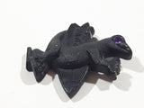 Coco Joe's Hawaii Godzilla Lizard with Surfboard and Purple Eye 2 1/8" x 2 3/8" 3D Carved Lava Rock Fridge Magnet