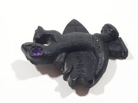 Coco Joe's Hawaii Godzilla Lizard with Surfboard and Purple Eye 2 1/8" x 2 3/8" 3D Carved Lava Rock Fridge Magnet