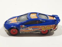 1999 Hot Wheels Future NASCAR Blue Die Cast Toy Car Vehicle McDonald's Happy Meal