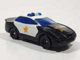 1997 Hot Wheels McDonald's Police Car Black White Die Cast Toy Car Vehicle