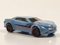 2015 Hot Wheels HW Workshop: Night Burnerz Ryura LX Pearl Sky Blue Die Cast Toy Car Vehicle