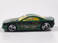 2001 Hot Wheels Anime Muscle Tone Metalflake Green Die Cast Toy Car Vehicle