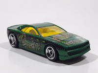 2001 Hot Wheels Anime Muscle Tone Metalflake Green Die Cast Toy Car Vehicle