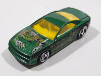 2001 Hot Wheels Anime Muscle Tone Metalflake Green Die Cast Toy Car Vehicle