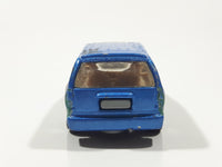 2000 Hot Wheels World Tour Dodge Caravan Metalflake Blue Die Cast Toy Car Vehicle