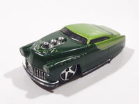 2004 Hot Wheels First Editions HardNoze '49 Merc (HardNoze) Dark Green and Light Green Die Cast Toy Car Hot Rod Vehicle