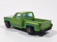 1980s Yatming No. 1601 Chevy Stepside Pickup Truck Green Die Cast Toy Car Vehicle