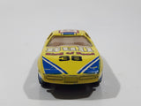 Yatming No. 1038 Chevrolet Corvette Bull King of Road Best Shot #38 Yellow Die Cast Toy Race Car Vehicle