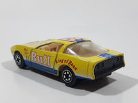 Yatming No. 1038 Chevrolet Corvette Bull King of Road Best Shot #38 Yellow Die Cast Toy Race Car Vehicle