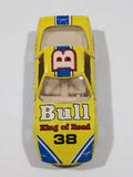 Yatming No. 1038 Chevrolet Corvette Bull King of Road Best Shot #38 Yellow Die Cast Toy Race Car Vehicle