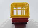 Vintage Majorette Lion Cage Trailer Red with Yellow Cage Die Cast Toy Car Vehicle Made in France