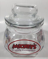 Disneyland Mickey's Candy Company 5 1/2" Tall Anchor Hocking Glass Candy Jar Made in U.S.A.