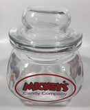 Disneyland Mickey's Candy Company 5 1/2" Tall Anchor Hocking Glass Candy Jar Made in U.S.A.