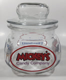 Disneyland Mickey's Candy Company 5 1/2" Tall Anchor Hocking Glass Candy Jar Made in U.S.A.