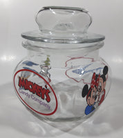 Disneyland Mickey's Candy Company 5 1/2" Tall Anchor Hocking Glass Candy Jar Made in U.S.A.