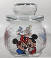 Disneyland Mickey's Candy Company 5 1/2" Tall Anchor Hocking Glass Candy Jar Made in U.S.A.