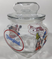 Disneyland Mickey's Candy Company 5 1/2" Tall Anchor Hocking Glass Candy Jar Made in U.S.A.