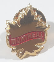 Montreal Maple Leaf Shaped 1/2 to 3/4" Enamel Metal Lapel Pin