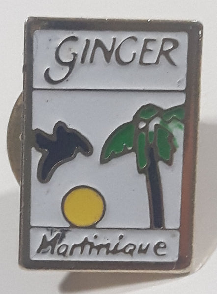 Ginger Martinique 1/4" x 5/8" Enamel Metal Lapel Pin