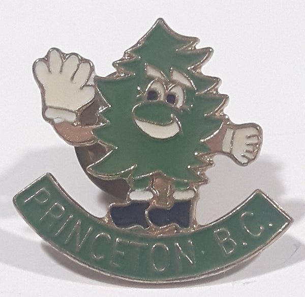 Princeton B.C. Waving Tree Themed 3/4" x 3/4" Enamel Metal Lapel Pin