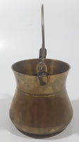 Vintage Miniature 2 1/2" Tall Brass Metal Pail