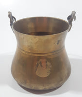 Vintage Miniature 2 1/2" Tall Brass Metal Pail