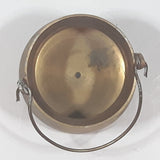 Vintage Miniature 2 1/2" Tall Brass Metal Pail