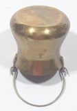 Vintage Miniature 2 1/2" Tall Brass Metal Pail