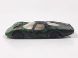 Vintage 1969 Lesney Matchbox Superfast Ford Group 6 Black (Originally Green) Die Cast Toy Car Vehicle Busted Wheels