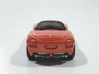 1998 Hot Wheels Dodge Concept Car Copperhead Convertible Chrysler Corporation Metalflake Red Orange Die Cast Toy Car Vehicle