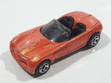 1998 Hot Wheels Dodge Concept Car Copperhead Convertible Chrysler Corporation Metalflake Red Orange Die Cast Toy Car Vehicle