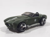 2008 Hot Wheels TEAM: Engine Revealers Shelby Cobra 427 S/C Matte Olive Army Green Die Cast Toy Car Vehicle with Opening Hood