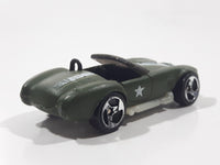 2008 Hot Wheels TEAM: Engine Revealers Shelby Cobra 427 S/C Matte Olive Army Green Die Cast Toy Car Vehicle with Opening Hood