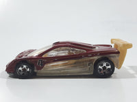 2008 Hot Wheels Top Speed GT Prototype 12 Metalflake Red Die Cast Toy Car Vehicle