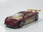 2008 Hot Wheels Top Speed GT Prototype 12 Metalflake Red Die Cast Toy Car Vehicle