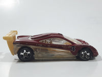 2008 Hot Wheels Top Speed GT Prototype 12 Metalflake Red Die Cast Toy Car Vehicle