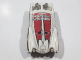 2002 Hot Wheels Grave Rave Evil Twin White Die Cast Toy Car Vehicle