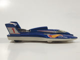 2005 Hot Wheels Hydroplane Metallic Blue Die Cast Toy Speed Boat Vehicle