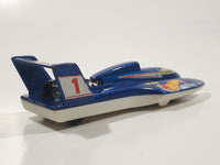 2005 Hot Wheels Hydroplane Metallic Blue Die Cast Toy Speed Boat Vehicle