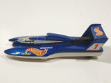 2005 Hot Wheels Hydroplane Metallic Blue Die Cast Toy Speed Boat Vehicle