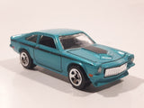 2009 Hot Wheels Custom V-8 Vega Turquoise Blue Die Cast Toy Muscle Car Vehicle