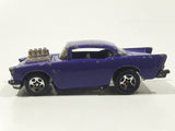 1999 Hot Wheels Shell Gas Station Playset '57 Chevy Purple Die Cast Toy Muscle Car Vehicle