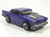 1999 Hot Wheels Shell Gas Station Playset '57 Chevy Purple Die Cast Toy Muscle Car Vehicle