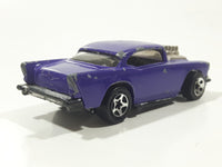 1999 Hot Wheels Shell Gas Station Playset '57 Chevy Purple Die Cast Toy Muscle Car Vehicle