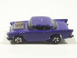 1999 Hot Wheels Shell Gas Station Playset '57 Chevy Purple Die Cast Toy Muscle Car Vehicle