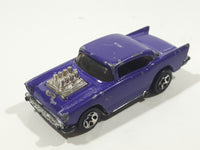 1999 Hot Wheels Shell Gas Station Playset '57 Chevy Purple Die Cast Toy Muscle Car Vehicle